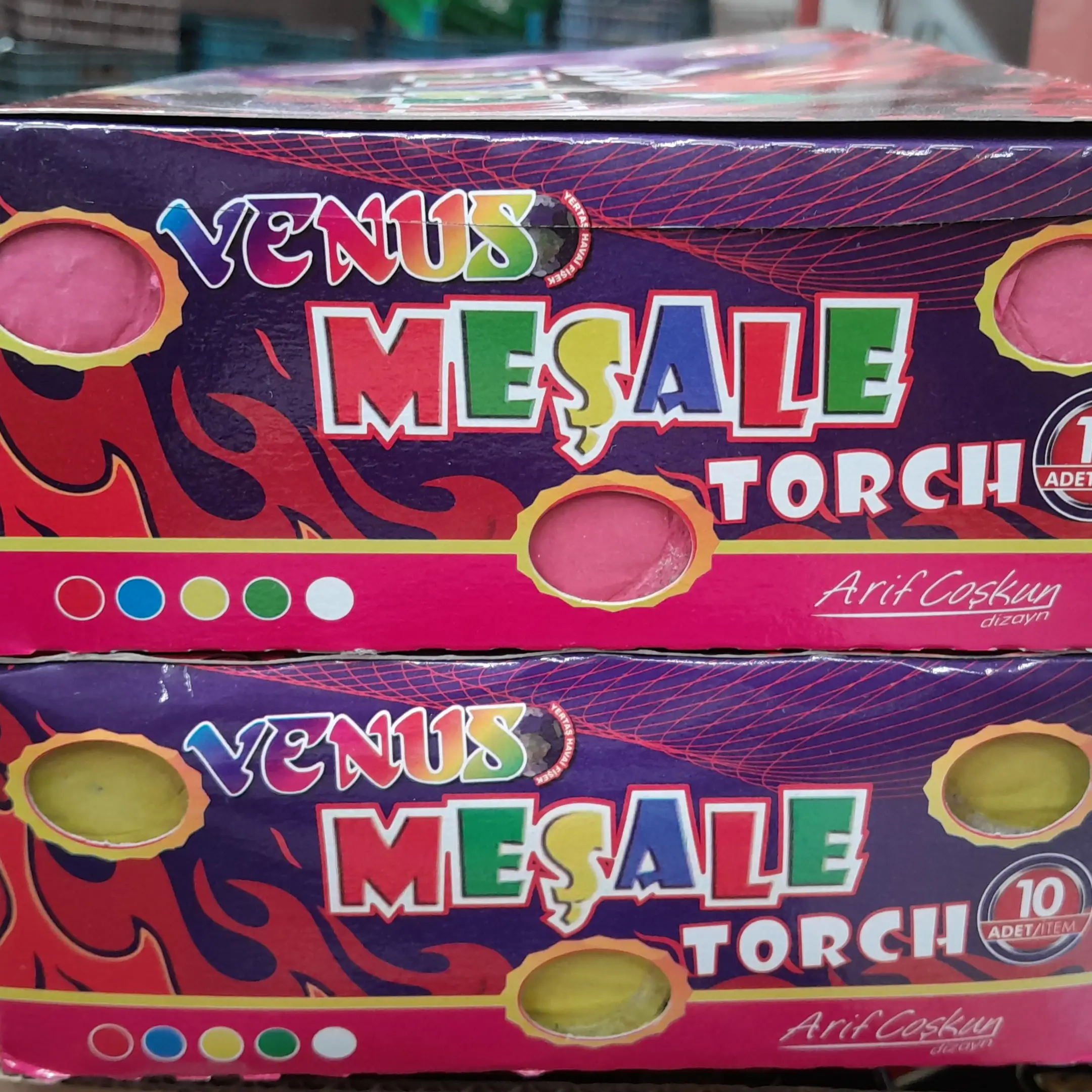 Ucuz Mor Meşale Toptan - Troy 100'lik Koli 15,50 TL